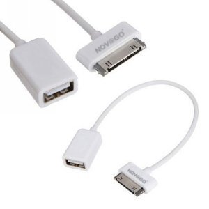 Lecteurs de carte mémoire externes Adaptateur Blanc USB 20cm pour Samsung Galaxy TAB P6200/P6800/P7100 / Galaxy Tab 8.9 / P7300 / Galaxy Tab 10.1''/Galaxy tab 2 / P7500/ P7510/P5100/P5110/P3100/P3000/ Galaxy note 10.1' RECOMMENDED TODAY