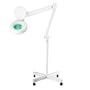 Premium Wheeled Magnifier Floor Lamp - Strong 5-Diopter Magnifcation