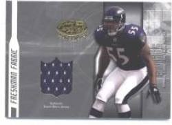 2003 Leaf Certified Materials #176 Terrell Suggs JSY RC - Baltimore Ravens (RC - Rookie Card - Piece of Authentic Jersey - Serial #d to 1250 - Freshman Fabric)(Football Cards)