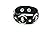 Modern Fantasy Fashion Style Three Stainless-Steel Circle Studded Classical Black Adjustable Length Leather Wrap bracelet