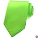 BRAND NEW Mens Necktie SOLID NEON GREEN Satin Neck TIE