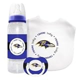Baltimore Ravens Baby Gift Set - Bottle Pacifier and Bib