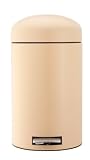 Brabantia Retro Pedal Bin 12litre Almond