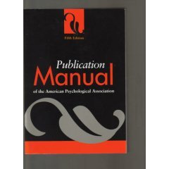 Publication Manual of the American Psychological Association Book (For college and University Students) by American Psychological Association (Paperback - Jul 2001)