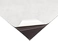 Flexible Magnet Sheet With Adhesive, 0.030" Thick, 12" Wide, 24" Length (1 sheet rolled inside tube)