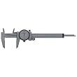 Mitutoyo 505-689, Dial Caliper, 0 - 6" X .001", .100" per Rev., White Face, Extra Smooth Movement