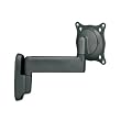 Chief FWS-110B - Mounting kit ( wall mount, swing arm ) for flat panel - smooth black - screen size: up to 23" - mounting interface: 100 x 100 mm, 75 x 75 mm - wall-mountable