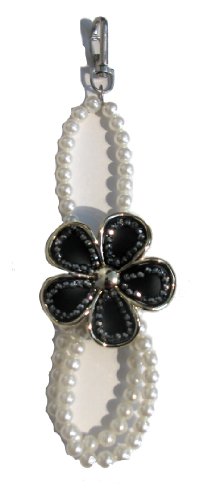 Pearl & Flower Bag Charm