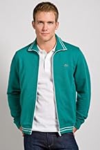 Full Zip Fleece Sweatshirt with Contrast Color Trim