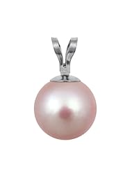 7-7.5mm Pink Freshwater Pearl Pendant Round "AAA" with Sterling Silver 18" Chain in Gift Box