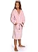 Royal Resort Collection: Luxury Hooded Robe - Terry Velour Kids Bathrobe, 100% Turkish Eco Cotton, Color: Pretty Pink, Size: (3-6 yo), UNISEX