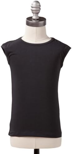 DownEast Basics Girl's Mini Classic Tee-Black-8