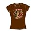 Wonder Woman Peace Juniors S/S T-shirt in Coffee by DC Comics