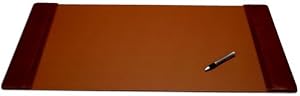Mocha Leather 34 x 20 Desk Pad