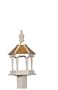 Le Petit Chalet LPC-31761WN 18" Enchantment Fly Thru Bird Feeder - White and Natural