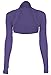 Fashion Victim, Ladies Long Sleeve Bolero Shrug, Cardigan in Black, Dark Colors, One Size 4-10