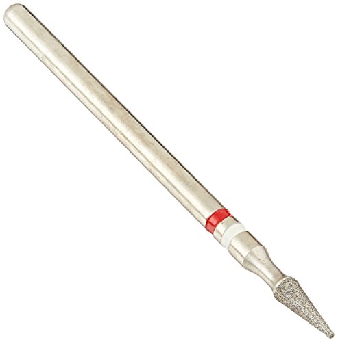 CROSSTECH Z-HP852/023M Zircon Oxide Prep Diamond Burs for Lithium Disilicate, Long Straight Shank, Head Size 3.3mm, Head Length 6.0mm, Medium (Pack of 6)