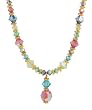Gold Pastel Crystal Lite Necklace