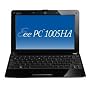 ASUS Eee PC 1005HA-PU1X-BK 10.1-Inch Black Netbook - 10.5 Hour Battery Life