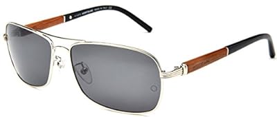 MontBlanc MB410S Men's Fashion Rectangle Sunglasses 60MM