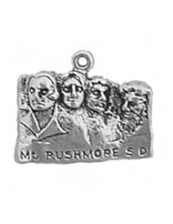 Sterling Silver Mount Rushmore Vacation Travel Tour Charm