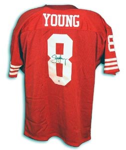 Steve Young Signed San Francisco 49ers Throwback Jersey