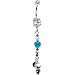 Handcrafted Southwestern Heart Dangle Belly Ring