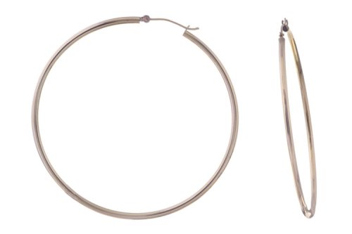 14K Yellow Gold 2x55mm Lite Hoops