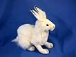WHITE HARE RABBIT PLUSH TOY 13" H