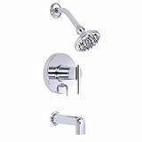 1 Handle Lever Trim Tub and Shower Faucet *parma Polished Chrome