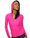 Tripp NYC The Eye Candy Spandex Hoody in Hot Pink hood ,Sweatshirts for Women