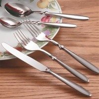 Bistro 20 piece Forged Stainless Steel Flatware Set
