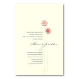 Damask Rosettes Invitation Wedding Invitations