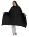 A Size Above Styling Cape with Snap Closure, Black A Size Above Styling Cape with Snap Closure, Black