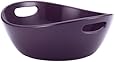 Rachael Ray Serveware 10-Inch Round Stoneware Serving Bowl, Purple