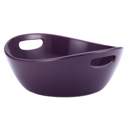 Rachael Ray Stoneware Veggie Bowl, 10-Inch, Purple