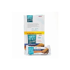 South Beach Living Crispy Meal Bars, Chocolate Peanut Butter 12 bars