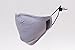 Thick PM2.5/N99 Filtered Face Mask + 4 Filter Set (Available in Black and Grey) (Grey)