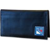 NHL Genuine Leather Checkbook Cover in Box - New York Rangers