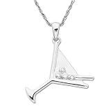 14k Choice of White or Yellow Gold Martini Pendant w/ Diamond Accent