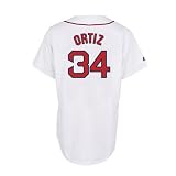 Men`s Boston Red Sox #34 David Ortiz Home Replica Jersey - M