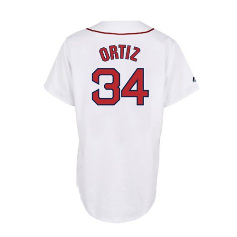 Men`s Boston Red Sox #34 David Ortiz Home Replica Jersey - 2XL