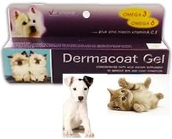 Dermacoat Gel for treat hair and skin For Cats and Dogs 120 G.[ Get Free Dental care stick]