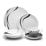 Mikasa Jazz 5-Piece Dinnerware, Black