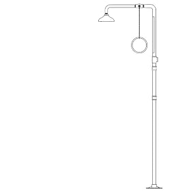 Speakman SE-250 Lifesaver Emergency Safety Equipment FreeStanding Deluge Shower, DuraJade Powder-coa