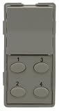 Simply Automated ZS25O-W Custom Series Single-Rocker with Oval 4-Button Faceplate, White