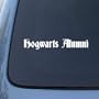 HOGWARTS ALUMNI - Vinyl Car Decal Sticker #A1607 | Vinyl Color: White