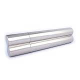 Doppel Zigarren Etui Röhre chrom poliert - 2er Cigarrenröhre