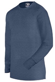 Duofold Mens Midweight Long Sleeve Crew, Blue-Jean, Large