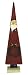 Good Tidings Wooden Santa Figurine, 13-Inches Tall